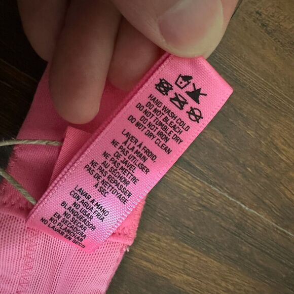 SKIMS Cotton Jersey T-Shirt Bra Sugar Pink Underwired Stretch NWT - Picture 13 of 14